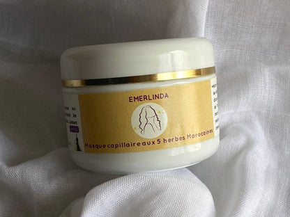 Masque capillaire aux 5 herbes marocaines – Cheveux Épais